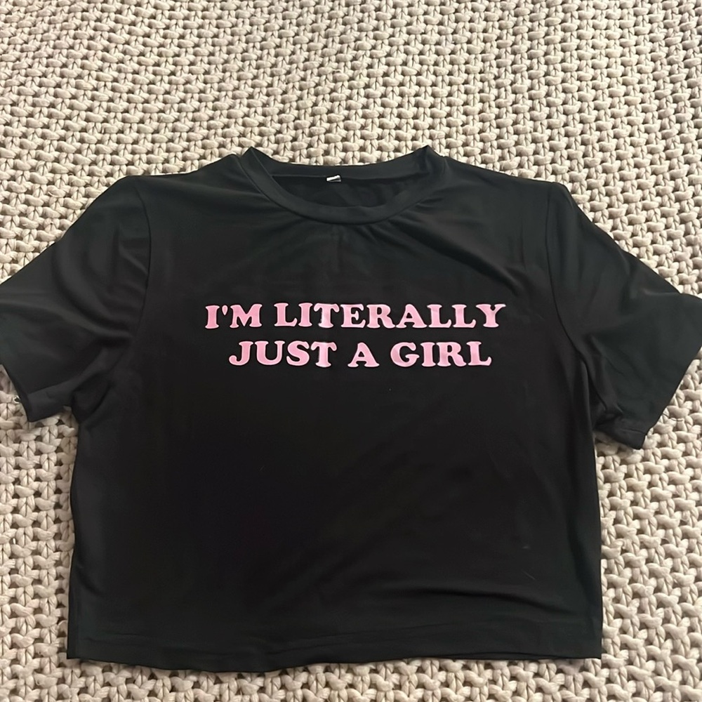 Black crop top